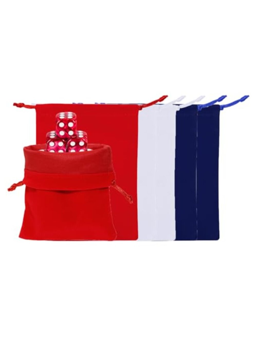 Mini Velvet Drawstring Gift Bags Small Jewelry Pouches Party Favors 6 Pack
